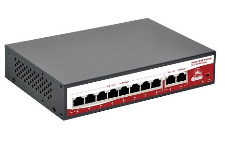 SR-PS0820FBL Коммутатор с питанием по PoE