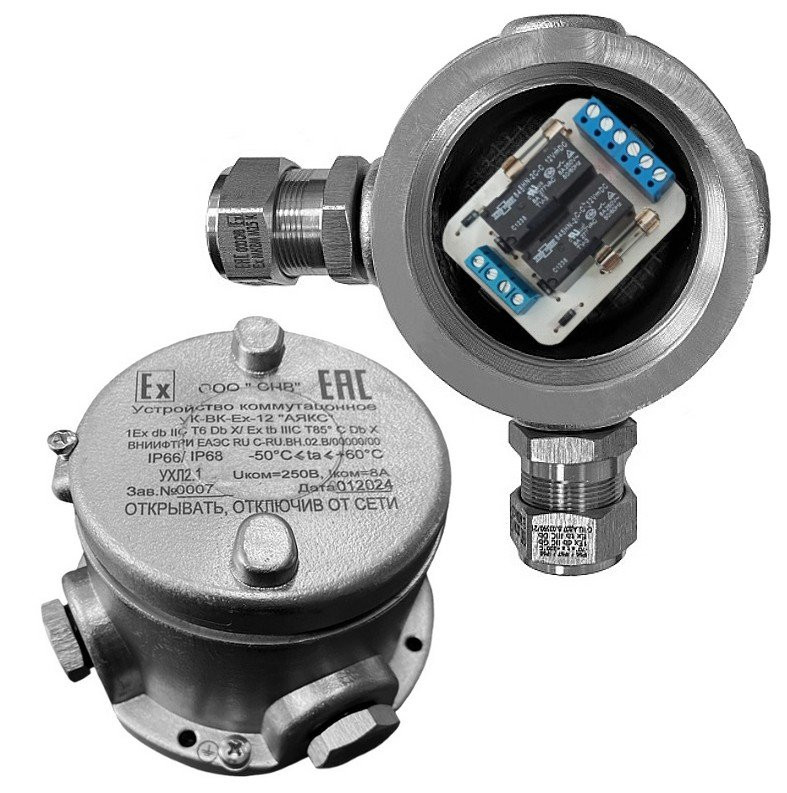 УК-ВК-Ex-12 "Аякс" У Ex-МКВМ М20 Устройство коммутационное взрывозащищенное