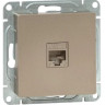 Механизм розетки RJ45 (cat5), шампань Эпика (UP1-SOC-RJ45-5) Механизм розетки RJ45