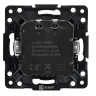 Стокгольм Механизм розетки USB 2-местной 2,1А винтовые клеммы черный (EZR16-028-10-2USB) Механизм розетки USB