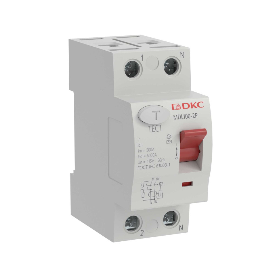 YON MAX MDL100 ВДТ 2P 100mA 40A AC (MDL100-2P3-40-AC) Выключатель дифференциального тока (УЗО)