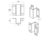 CAME 001PSGRM002 Кронштейн