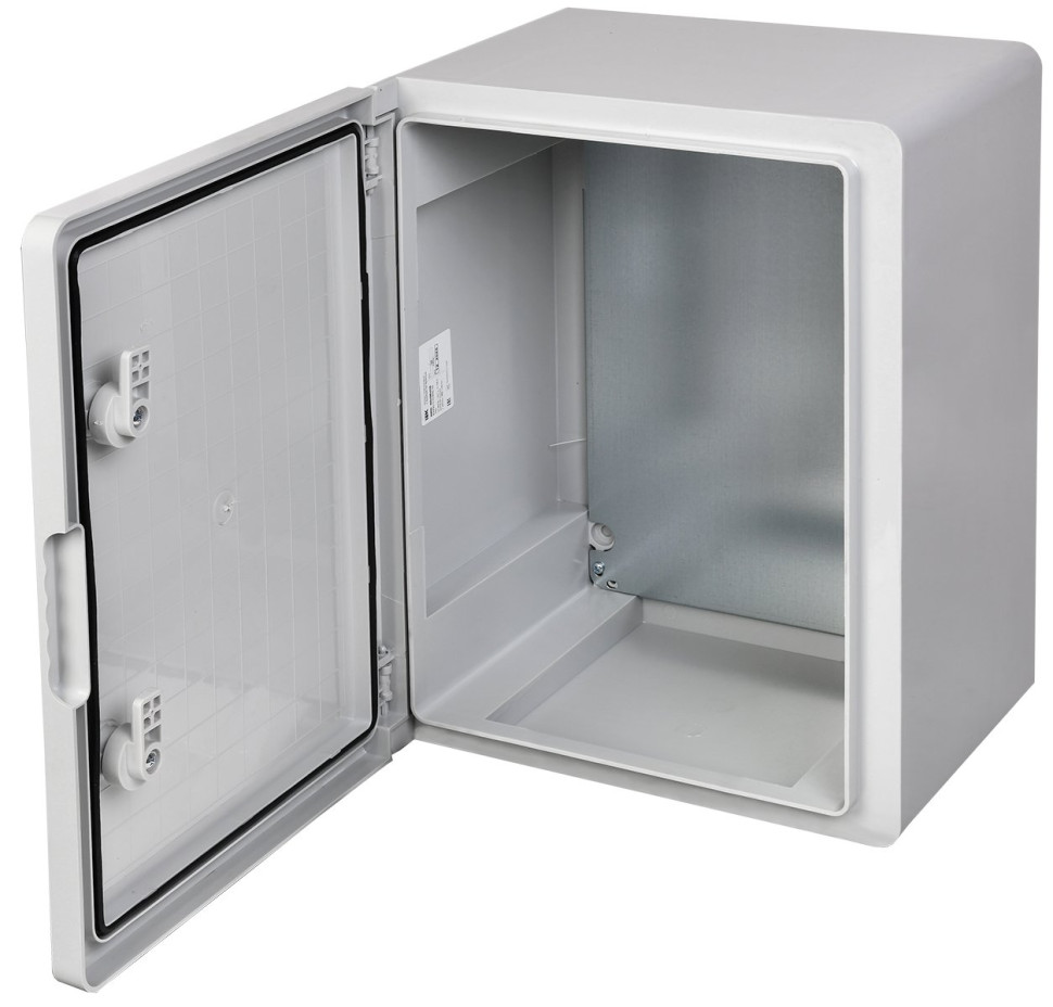 Корпус пластиковый навесной ЩМПп 400х300х220 УХЛ1 IP65 с монтажной платой (MKP93-N-403022-65) Корпус пластиковый с монтажной платой