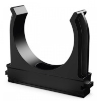 Держатель D50 черный (10 шт) (PR.02750ч) Крепление для труб ПВХ