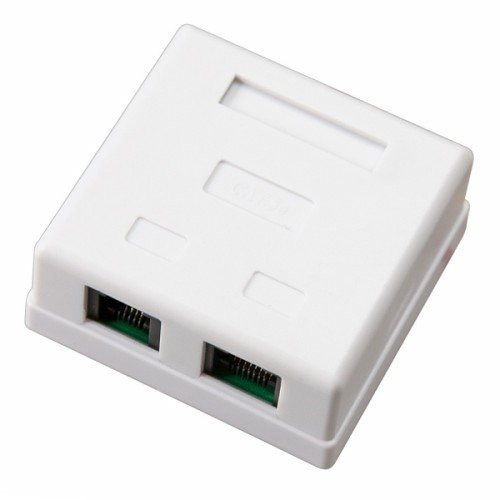 Розетка компьютерная внешняя 2-порта, UTP RJ-45 (8P8C), CAT 5e REXANT (03-0151) Розетка RJ-45