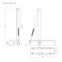 НОРА-М 820 (графит) Доводчик дверной морозостойкий