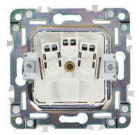 SKANDY Розетка 1-местная SK-R05W с заземлением без защитных шторок скрытой установки 16А арктический белый (SK-R11-16-K01) Розетка без защитных шторок