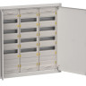 Корпус металлический встраиваемый TITAN 5 ЩРв-180 (3х60) 880х885х130 IP31 одна дверь серый (TI5-50-V-3х060-31-7035) Корпус металлический