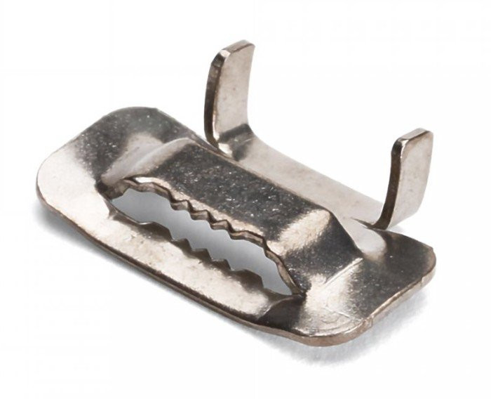 Бугель из нержавеющей стали AISI 201 для монтажных лент 20 мм (30 шт) (PR08.12708) Бугель из нержавеющей стали AISI 201