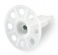 Тарельчатый дюбель гриб с гвоздем для ПМ IN40 белый (100 шт) (PR08.12249) Тарельчатый дюбель гриб с гвоздем