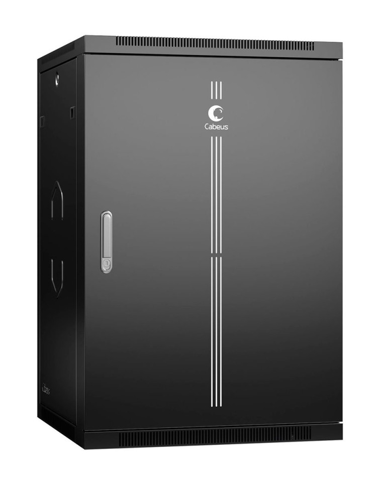 SH-05F-22U60/60m-R-BK (11240c) Шкаф телекоммуникационный 19" настенный 22U