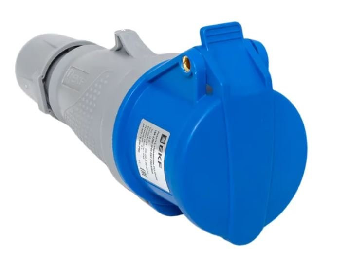 Розетка переносная 213 16А IP44 220В 2Р+РЕ (ps-213-16-220) Розетка переносная