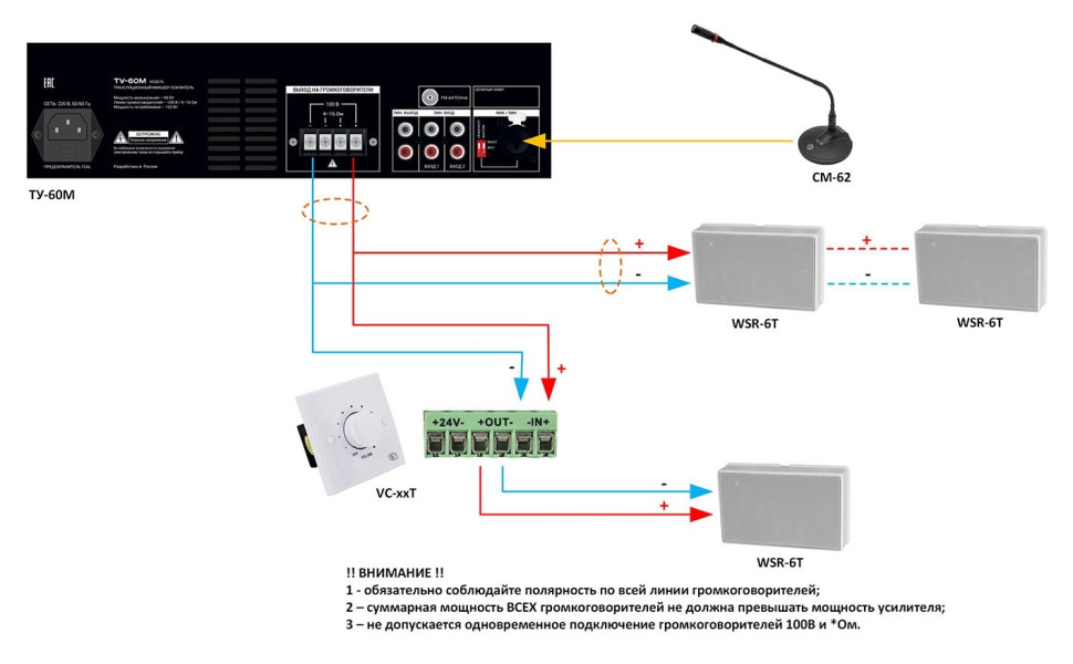 ВЕКТОР ТУ-30 Микшер-усилитель комбинированный