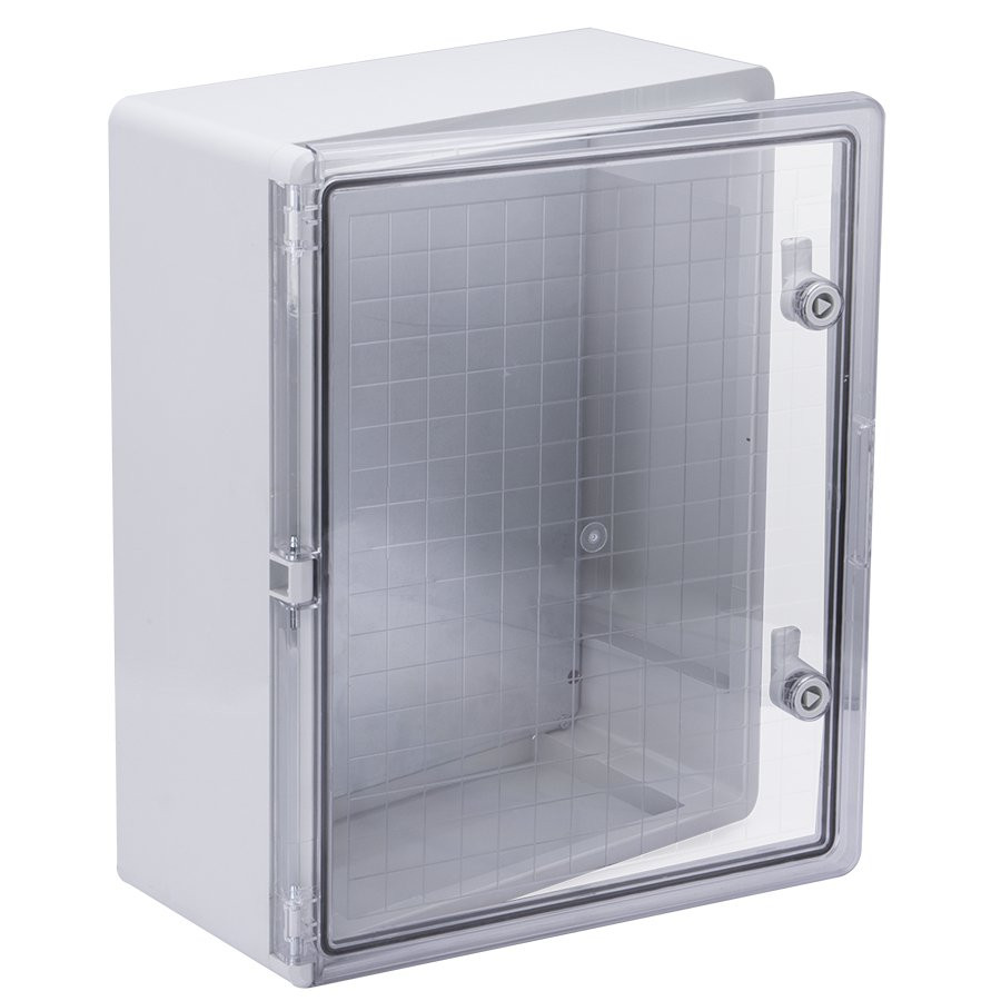 Корпус пластиковый навесной ЩМПп 500х350х190 прозрачная дверь УХЛ1 IP65 с монтажной платой (MKP92-N-503519-65) Корпус пластиковый прозрачная дверь