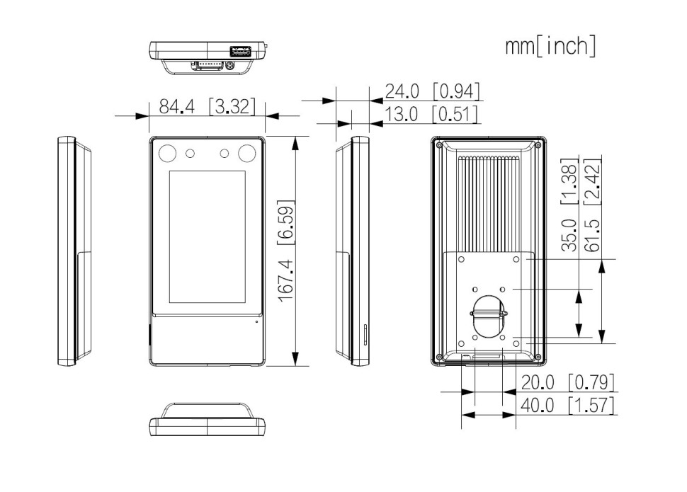 DHI-ASI6213D Терминал учета рабочего времени