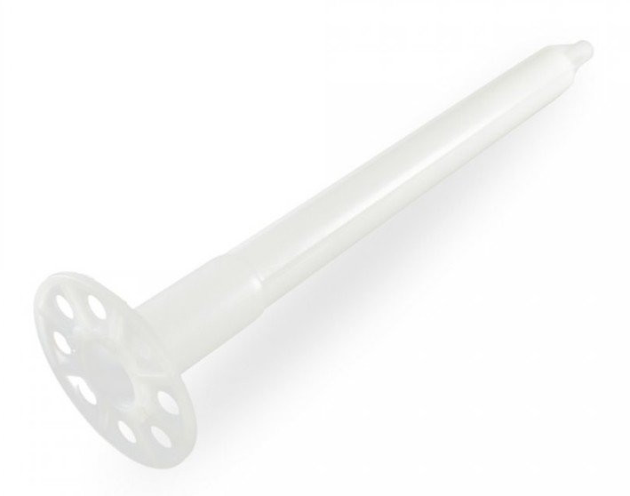 Тарельчатый дюбель гриб с гвоздем для ПМ IN180 белый (25 шт) (PR08.12262) Тарельчатый дюбель гриб с гвоздем