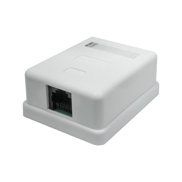 Розетка настенная RJ-45, 8P8C, Cat.5e, 1 порт UTP (10-0307) Компьютерная розетка
