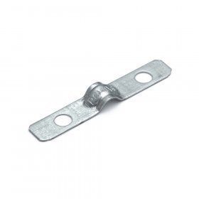 Скоба металлическая двухлапковая усиленная противопожарная СМДУ d6-7 мм отв. d 6,5 мм (100 шт) (PR13.02395) Скоба металлическая