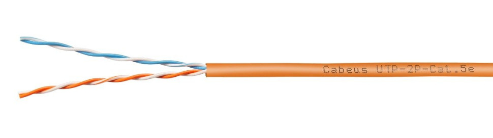 UTP-2P-Cat.5e-SOLID-LSZH-OR-500 (12216c) Кабель «витая пара» (LAN) для структурированных систем связи