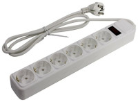 SP6W-150 Сетевой фильтр 6 розеток, 5м, белый