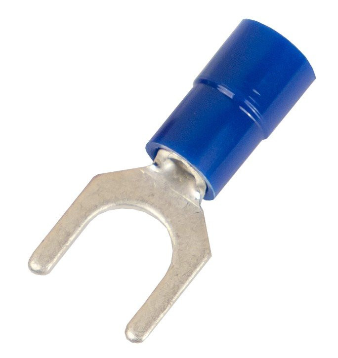 Наконечник вилочный НВИ 1,5-2,5 М5 (D5,3мм) (100 шт) (2B15P-EE-PA) Наконечник вилочный с изолированным фланцем ПА