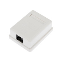 Розетка компьютерная внешняя 1-порт, UTP RJ-45 (8P8C), CAT 5e REXANT (03-0121) Розетка RJ-45