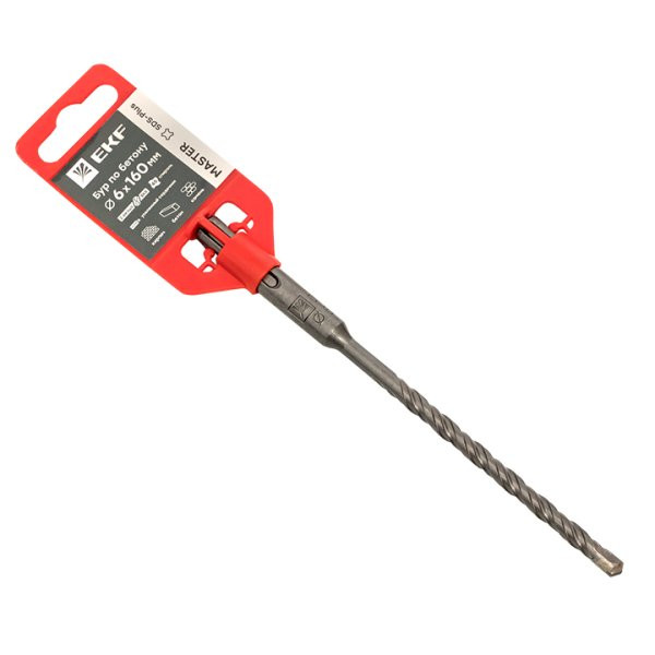 Бур по бетону SDS-plus 6х160 мм (2 резца) Master (db-6-160-2х4) Бур по бетону