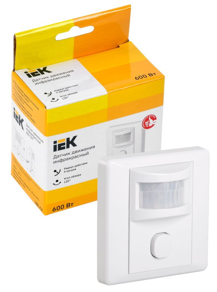 Датчик движения ДД-029 600Вт 120град 9м IP20 белый (LDD12-029-600-001) Датчик движения