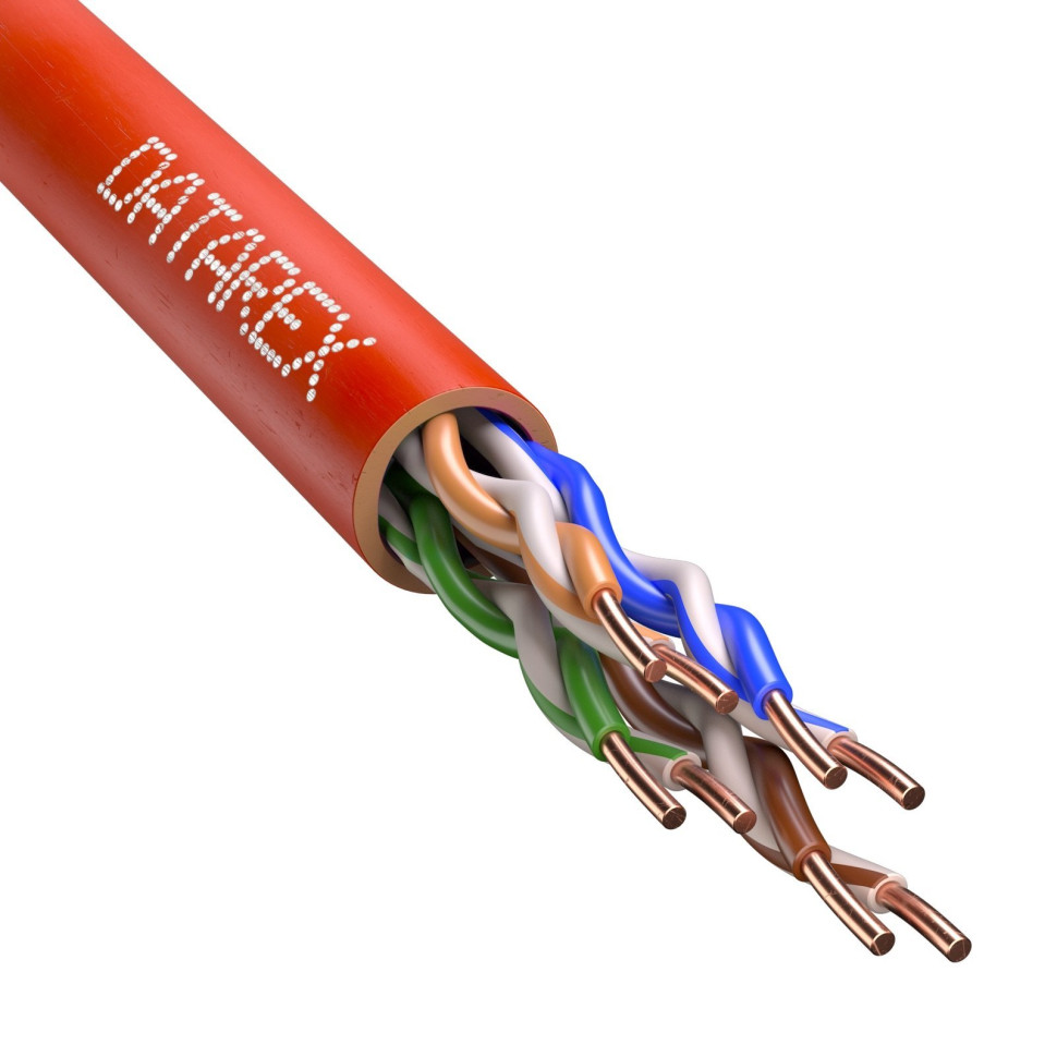 U/UTP 5E 4PR PVCLS нг(А)-LSLTx, красный (DR-140037) Кабель «витая пара» (LAN) для структурированных систем связи