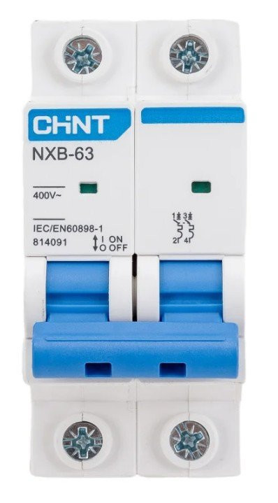 NXB-63 2P 63А 6кА х-ка D (R) CHINT (814111) Автоматический выключатель