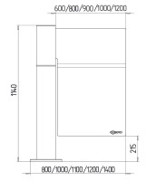 Стекло для калитки К-14 (1200мм) Стекло для калитки