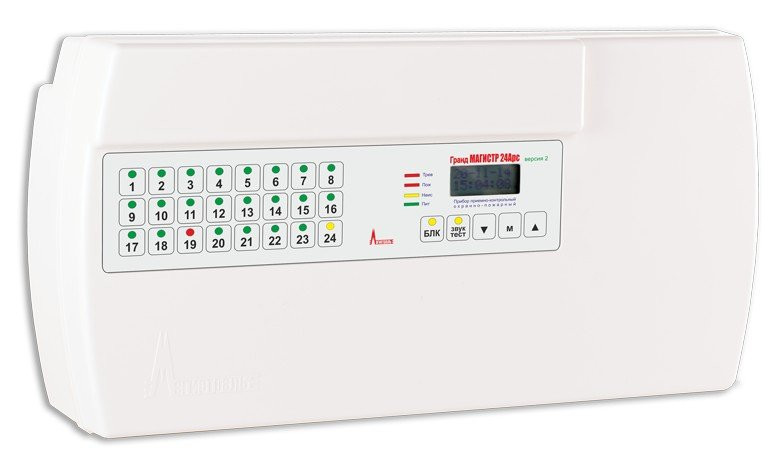 Гранд МАГИСТР 24Арс SMS2 (версия 2) Прибор приемно-контрольный охранно-пожарный cо встроенным SMS модулем