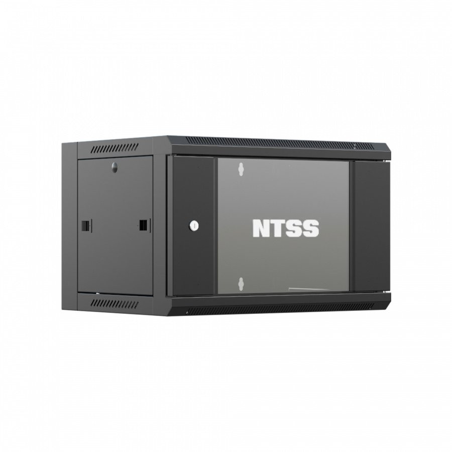 NTSS-W6U6045GS-BL настенный 6U 570х450мм Шкаф телекоммуникационный 19"