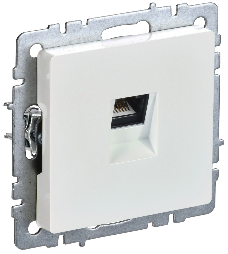 Розетка компьютерная RJ45 BRITE кат.5E РК10-БрЖ жемчуг (BR-K10-1-K36) Розетка компьютерная