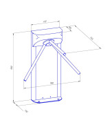 Ростов-Дон Т83М1 (УТ) (без штанг) Турникет-трипод