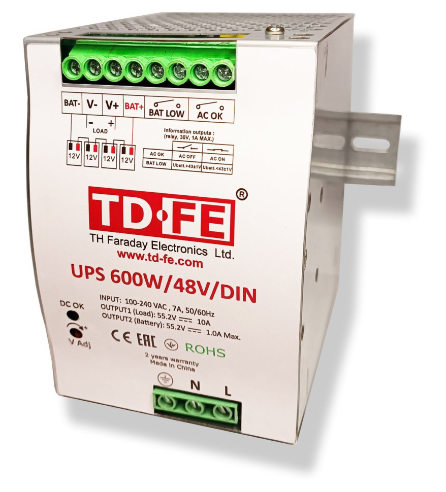 UPS 600W/48V/DIN