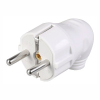 Вилка разборная угловая ВПу11-01-Ст с з/к белая (EVP11-16-01-K01) Вилка разборная угловая