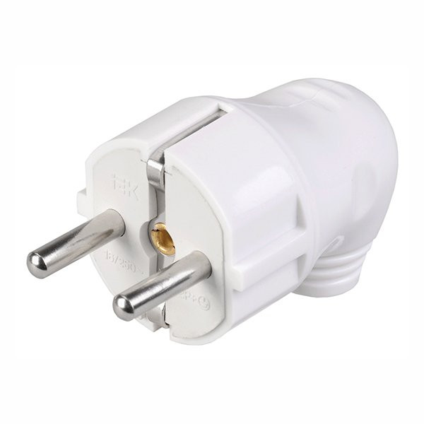 Вилка разборная угловая ВПу11-01-Ст с з/к белая (EVP11-16-01-K01) Вилка разборная угловая