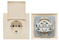 Валенсия розетка 1-местная с/з 16А (EWV10-124-10) Розетка 1-местная с/з 16А
