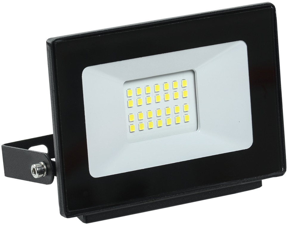 Прожектор светодиодный СДО 06-20 IP65 6500 K черный (LPDO601-20-65-K02) Прожектор светодиодный