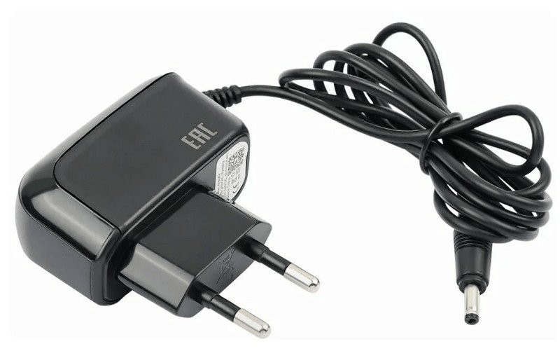 Блок питания 9V, 1A Г-образный черный Блок питания для тревожной кнопки "Контакт GSM-1М" вер.2 и прибора охранно-пожарного "Контакт GSM-14"