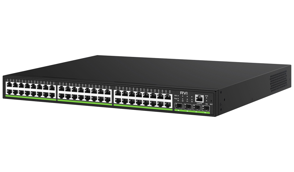RVi-1NSM48G-4SP Коммутатор с питанием по PoE