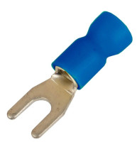 Наконечник вилочный НВИ 1,5-2,5 М6 (D6,4мм) (100 шт) (2B16P-EE-PVC) Наконечник вилочный с изолированным фланцем ПВХ
