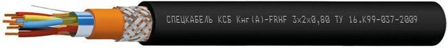 КСБКнг(А)-FRHF 1х2х0,64 (Спецкабель) Кабель для промышленного интерфейса, огнестойкий, с пониженным дымо- и газовыделением, бронированный