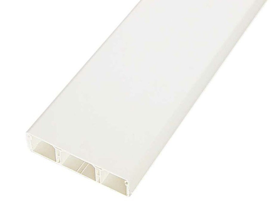 Короб 75х20х2000мм с перегородками, белый (075001S) Короб