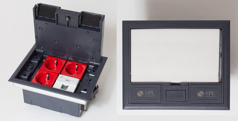 Люк на 4 поста (45х45), металл/пластик, с пластиковой коробкой, IP40 (300005) Люк