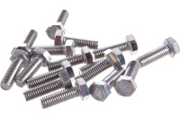 Болт с шестигранной головкой 8х50 DIN 933 (100 шт) Болт с шестигранной головкой, нержавеющая сталь А2