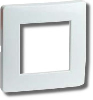 Рамка на 2+2 модуля (двухместная), белая (75012W) Рамка двухместная, Brava