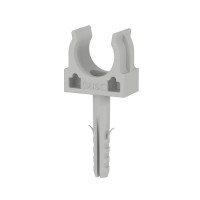 Держатель с защелкой и дюбелем D20 (100 шт) (51320) Держатель с защелкой и дюбелем