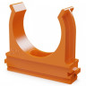 Крепёж-клипса для труб АБС-пластик оранжевая D40 (15 шт) (PR13.0106) Крепление для труб ПВХ